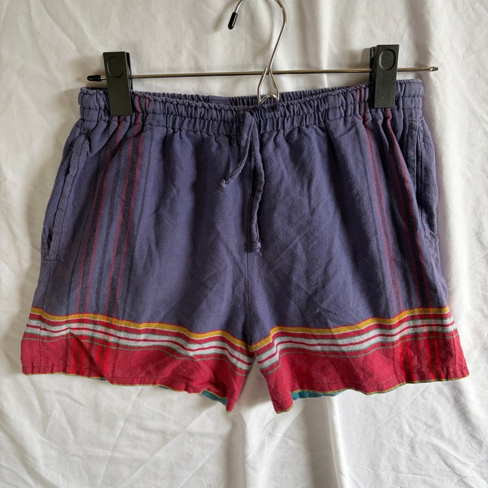 Kenyan Kikoy Cotton Fabric Handmade Shorts‎